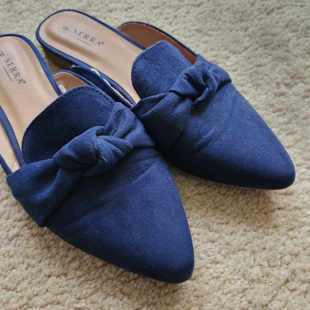 2 Paris of Women's serra sueded slides sz 8 - Picture 7 of 13